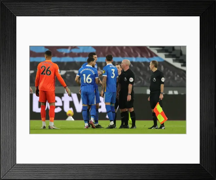 Framed Print : Decisive Moment: West Ham United vs. Brighton & Hove Albion, Premier League (27DEC20) Framed Print : Decisive Moment: West Ham United vs. Brighton & Hove Albion, Premier League (27DEC20)