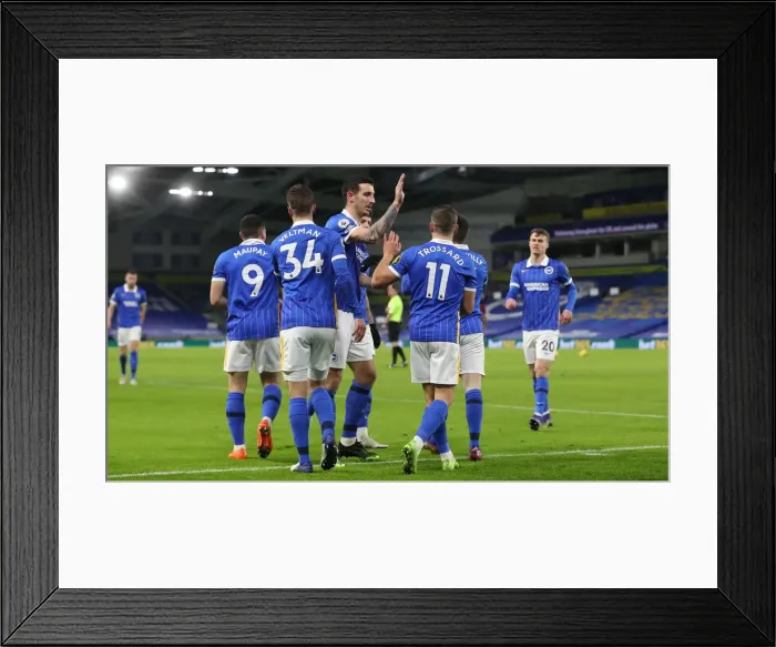 Framed Print : Brighton and Hove Albion vs. Wolverhampton Wanderers: Premier League Battle at American Express Community Stadium (02JAN21) Framed Print : Brighton and Hove Albion vs. Wolverhampton Wanderers: Premier League Battle at American Express Community Stadium (02JAN21)