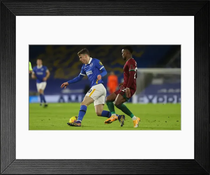 Framed Print : Intense Premier League Showdown: Brighton & Hove Albion vs. Wolverhampton Wanderers (02JAN21) Framed Print : Intense Premier League Showdown: Brighton & Hove Albion vs. Wolverhampton Wanderers (02JAN21)