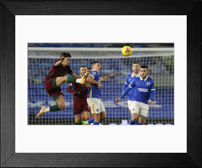 Framed Print : Intense Premier League Showdown: Brighton & Hove Albion vs. Wolverhampton Wanderers (02JAN21) Framed Print : Intense Premier League Showdown: Brighton & Hove Albion vs. Wolverhampton Wanderers (02JAN21)