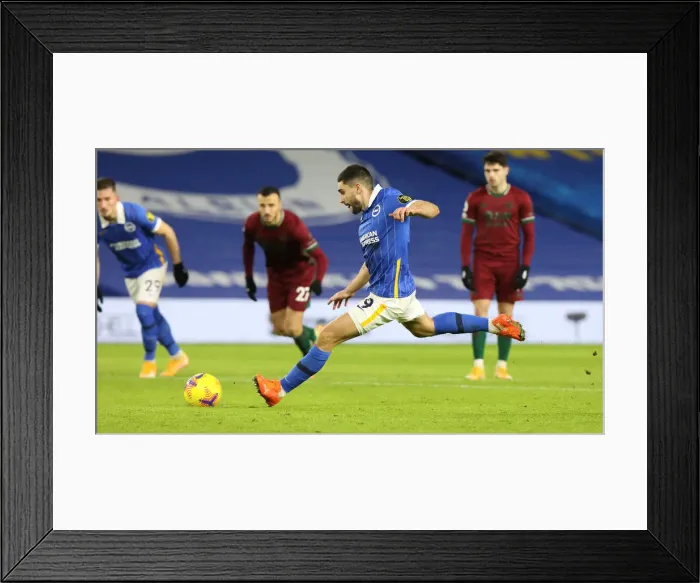Framed Print : Brighton & Hove Albion vs. Wolverhampton Wanderers: Premier League Battle at American Express Community Stadium (02JAN21) Framed Print : Brighton & Hove Albion vs. Wolverhampton Wanderers: Premier League Battle at American Express Community Stadium (02JAN21)