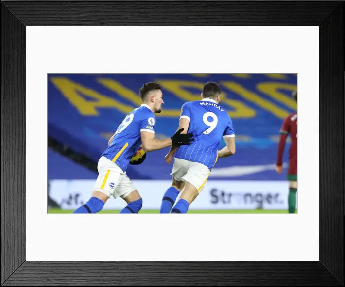 Framed Print : Intense Premier League Showdown: Brighton & Hove Albion vs. Wolverhampton Wanderers (02JAN21) Framed Print : Intense Premier League Showdown: Brighton & Hove Albion vs. Wolverhampton Wanderers (02JAN21)