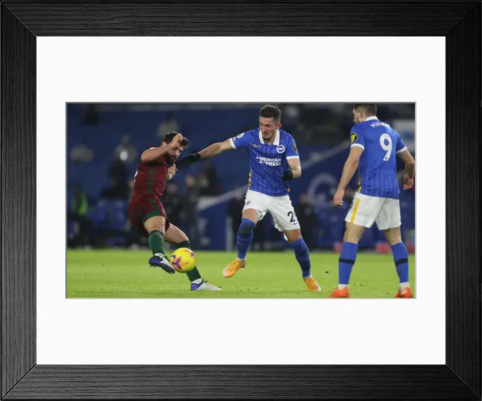 Framed Print : Intense Premier League Showdown: Brighton & Hove Albion vs. Wolverhampton Wanderers (02JAN21) Framed Print : Intense Premier League Showdown: Brighton & Hove Albion vs. Wolverhampton Wanderers (02JAN21)