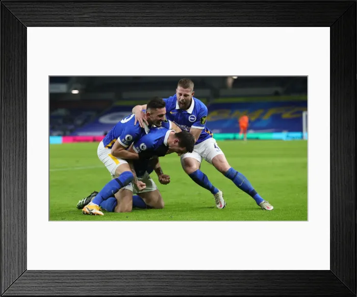 Framed Print : Brighton and Hove Albion vs. Wolverhampton Wanderers: Premier League Battle at American Express Community Stadium (02JAN21) Framed Print : Brighton and Hove Albion vs. Wolverhampton Wanderers: Premier League Battle at American Express Community Stadium (02JAN21)