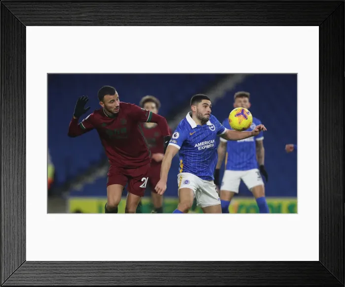 Framed Print : Brighton and Hove Albion vs. Wolverhampton Wanderers: A Premier League Battle at American Express Community Stadium (02JAN21) Framed Print : Brighton and Hove Albion vs. Wolverhampton Wanderers: A Premier League Battle at American Express Community Stadium (02JAN21)