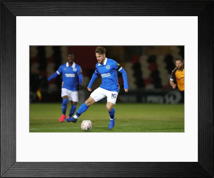 Framed Print : Brighton and Hove Albion's FA Cup Battle at Newport County: A Tense Third Round Clash (10th January 2021) Framed Print : Brighton and Hove Albion's FA Cup Battle at Newport County: A Tense Third Round Clash (10th January 2021)