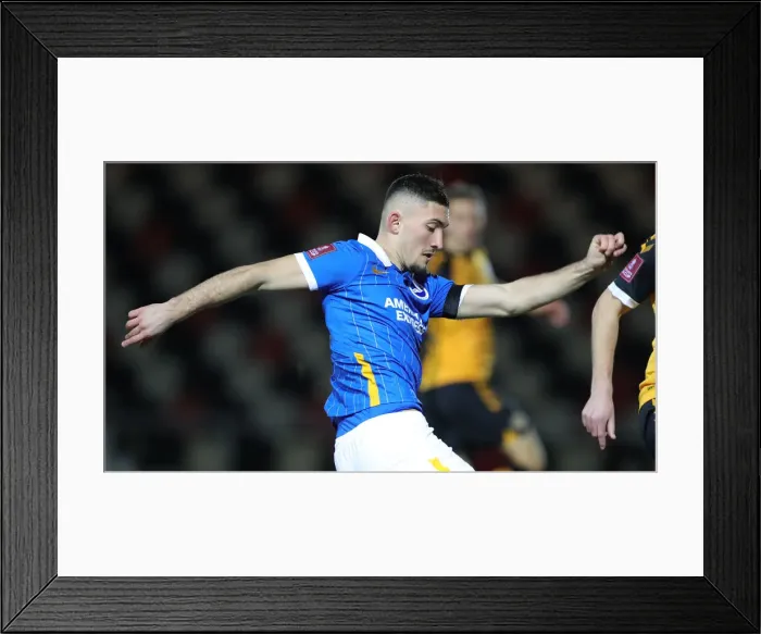 Framed Print : Brighton and Hove Albion's FA Cup Battle at Newport County: A Tenacious Tussle on January 10, 2021 (Newport County vs. Brighton and Hove Albion, FA Cup Third Round) Framed Print : Brighton and Hove Albion's FA Cup Battle at Newport County: A Tenacious Tussle on January 10, 2021 (Newport County vs. Brighton and Hove Albion, FA Cup Third Round)