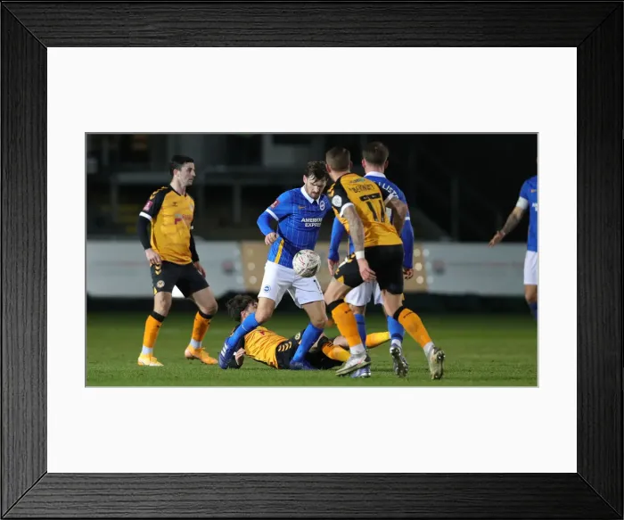 Framed Print : Brighton and Hove Albion's FA Cup Battle at Newport County: A Tense Third Round Clash (10th January 2021) Framed Print : Brighton and Hove Albion's FA Cup Battle at Newport County: A Tense Third Round Clash (10th January 2021)