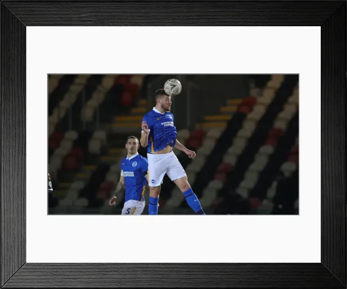 Framed Print : Brighton and Hove Albion's FA Cup Battle at Newport County: A Tense Third Round Clash (10th January 2021) Framed Print : Brighton and Hove Albion's FA Cup Battle at Newport County: A Tense Third Round Clash (10th January 2021)