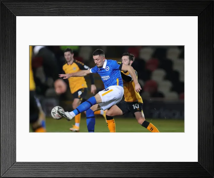 Framed Print : Brighton and Hove Albion's FA Cup Battle at Newport County: A Tight 10th January 2021 Encounter (1-X) Framed Print : Brighton and Hove Albion's FA Cup Battle at Newport County: A Tight 10th January 2021 Encounter (1-X)