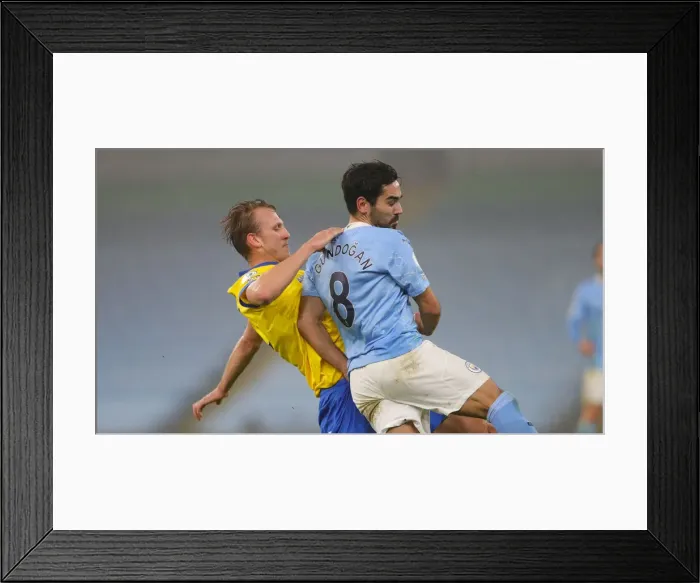 Framed Print : Intense Premier League Showdown: Manchester City vs. Brighton and Hove Albion (13JAN21) Framed Print : Intense Premier League Showdown: Manchester City vs. Brighton and Hove Albion (13JAN21)
