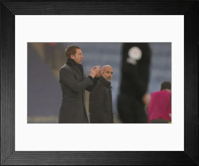 Framed Print : Manchester City vs. Brighton and Hove Albion: Premier League Showdown at Etihad Stadium (13JAN21) Framed Print : Manchester City vs. Brighton and Hove Albion: Premier League Showdown at Etihad Stadium (13JAN21)
