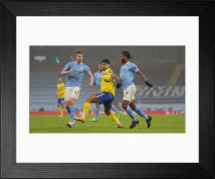 Framed Print : Intense Premier League Showdown: Manchester City vs. Brighton and Hove Albion (13JAN21) Framed Print : Intense Premier League Showdown: Manchester City vs. Brighton and Hove Albion (13JAN21)