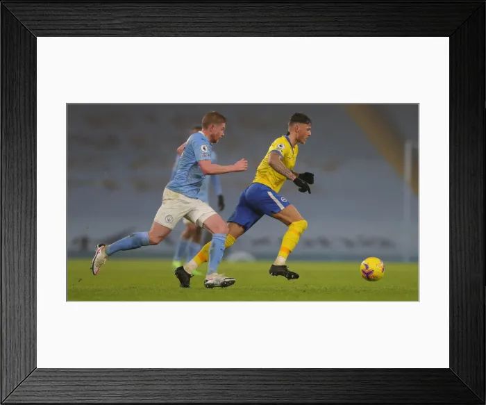 Framed Print : Intense Premier League Showdown: Manchester City vs. Brighton and Hove Albion (13JAN21) Framed Print : Intense Premier League Showdown: Manchester City vs. Brighton and Hove Albion (13JAN21)