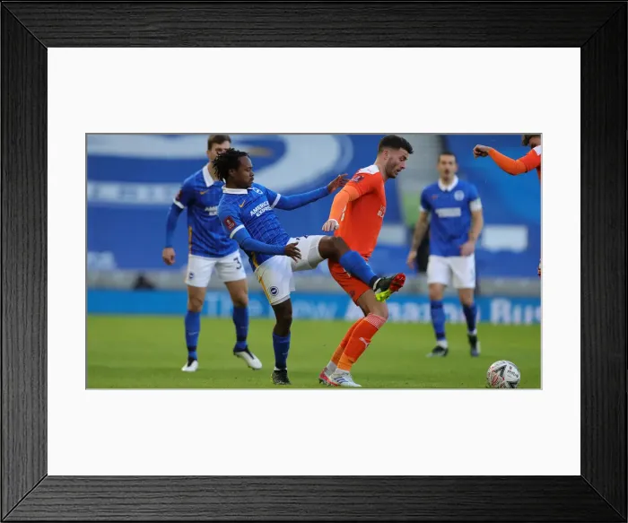 Framed Print : Brighton and Hove Albion v Blackpool FA Cup 23JAN21 Framed Print : Brighton and Hove Albion v Blackpool FA Cup 23JAN21