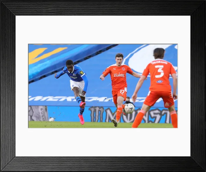 Framed Print : Brighton & Hove Albion vs. Blackpool: FA Cup Showdown at American Express Community Stadium (23Jan21) Framed Print : Brighton & Hove Albion vs. Blackpool: FA Cup Showdown at American Express Community Stadium (23Jan21)