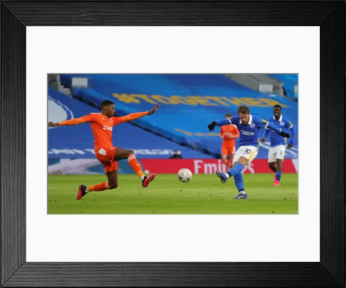 Framed Print : FA Cup Showdown: Brighton & Hove Albion vs. Blackpool (23Jan21) - American Express Community Stadium Framed Print : FA Cup Showdown: Brighton & Hove Albion vs. Blackpool (23Jan21) - American Express Community Stadium