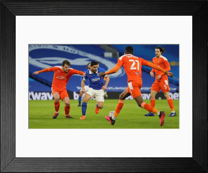Framed Print : FA Cup Showdown: Brighton & Hove Albion vs. Blackpool (23Jan21) - American Express Community Stadium Framed Print : FA Cup Showdown: Brighton & Hove Albion vs. Blackpool (23Jan21) - American Express Community Stadium