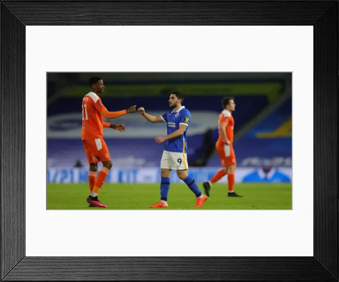 Framed Print : Brighton and Hove Albion vs. Blackpool: FA Cup Showdown at American Express Community Stadium (23Jan21) Framed Print : Brighton and Hove Albion vs. Blackpool: FA Cup Showdown at American Express Community Stadium (23Jan21)