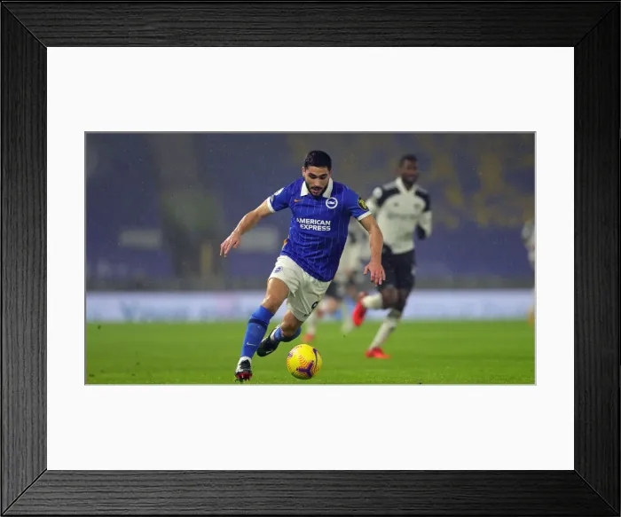 Framed Print : Brighton and Hove Albion v Fulham Premier League 27JAN21