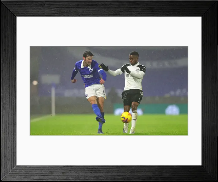 Framed Print : Intense Premier League Showdown: Brighton & Hove Albion vs. Fulham (27JAN21) Framed Print : Intense Premier League Showdown: Brighton & Hove Albion vs. Fulham (27JAN21)