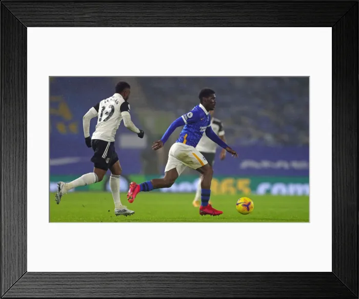 Framed Print : Intense Premier League Showdown: Brighton & Hove Albion vs. Fulham (27Jan21) Framed Print : Intense Premier League Showdown: Brighton & Hove Albion vs. Fulham (27Jan21)