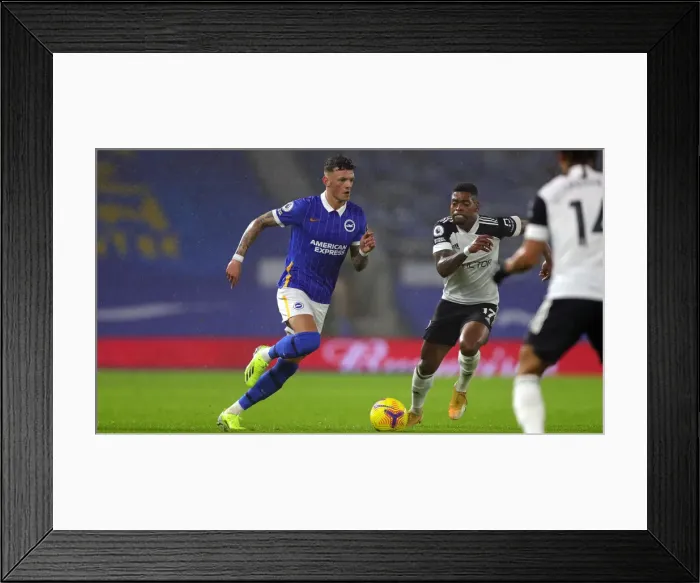 Framed Print : Intense Premier League Showdown: Brighton & Hove Albion vs. Fulham (27JAN21) Framed Print : Intense Premier League Showdown: Brighton & Hove Albion vs. Fulham (27JAN21)