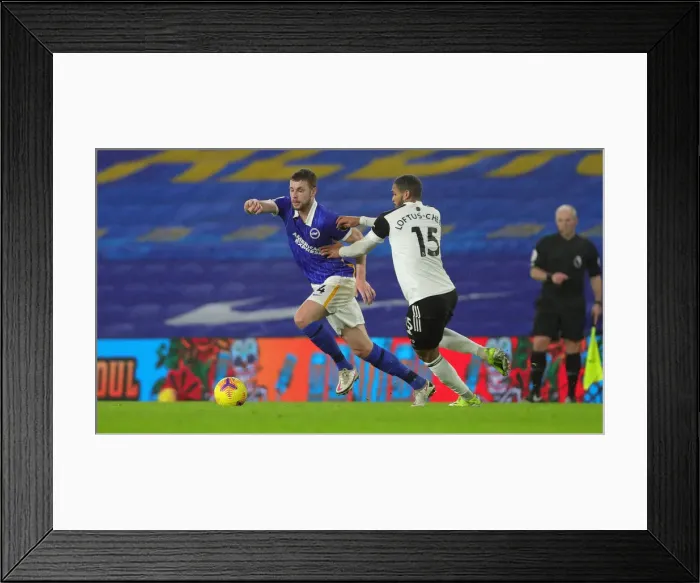 Framed Print : Intense Premier League Showdown: Brighton & Hove Albion vs. Fulham (27JAN21) Framed Print : Intense Premier League Showdown: Brighton & Hove Albion vs. Fulham (27JAN21)