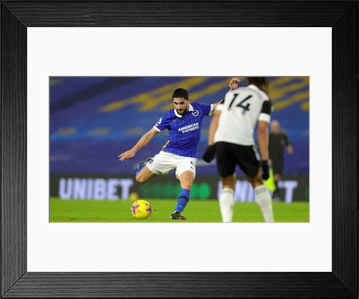 Framed Print : Brighton and Hove Albion vs Fulham: Intense Premier League Clash at American Express Community Stadium (27JAN21) Framed Print : Brighton and Hove Albion vs Fulham: Intense Premier League Clash at American Express Community Stadium (27JAN21)