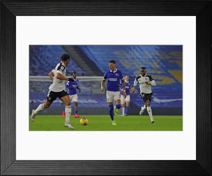Framed Print : Intense Premier League Showdown: Brighton & Hove Albion vs. Fulham (27Jan21) Framed Print : Intense Premier League Showdown: Brighton & Hove Albion vs. Fulham (27Jan21)