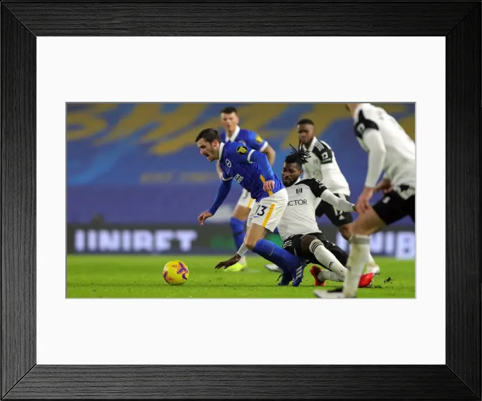 Framed Print : Intense Premier League Showdown: Brighton & Hove Albion vs. Fulham (27JAN21)
