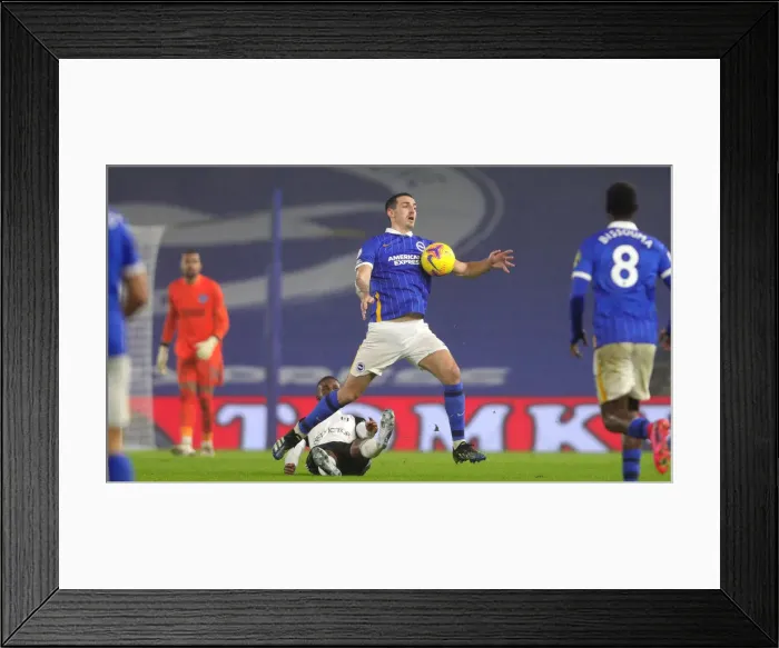 Framed Print : Intense Premier League Showdown: Brighton & Hove Albion vs. Fulham (27JAN21) Framed Print : Intense Premier League Showdown: Brighton & Hove Albion vs. Fulham (27JAN21)