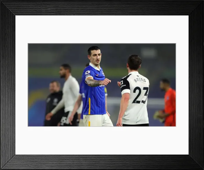 Framed Print : Intense Premier League Showdown: Brighton & Hove Albion vs. Fulham (27Jan21) Framed Print : Intense Premier League Showdown: Brighton & Hove Albion vs. Fulham (27Jan21)