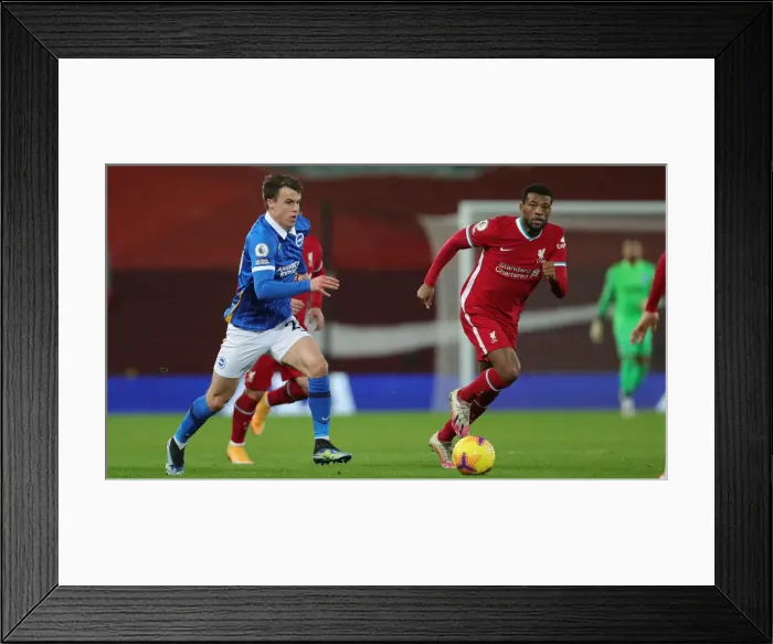 Framed Print : 3rd February 2021: Premier League Showdown - Liverpool vs. Brighton & Hove Albion at Anfield Framed Print : 3rd February 2021: Premier League Showdown - Liverpool vs. Brighton & Hove Albion at Anfield