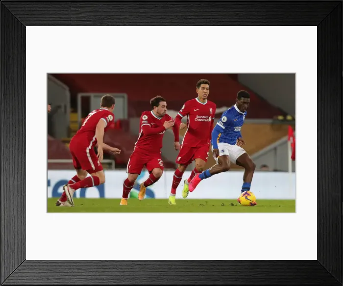 Framed Print : 3rd February 2021: Premier League Showdown - Liverpool vs. Brighton and Hove Albion at Anfield Framed Print : 3rd February 2021: Premier League Showdown - Liverpool vs. Brighton and Hove Albion at Anfield