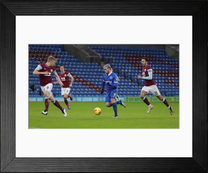 Framed Print : Intense Premier League Clash: Burnley vs. Brighton & Hove Albion (6th February 2021) Framed Print : Intense Premier League Clash: Burnley vs. Brighton & Hove Albion (6th February 2021)
