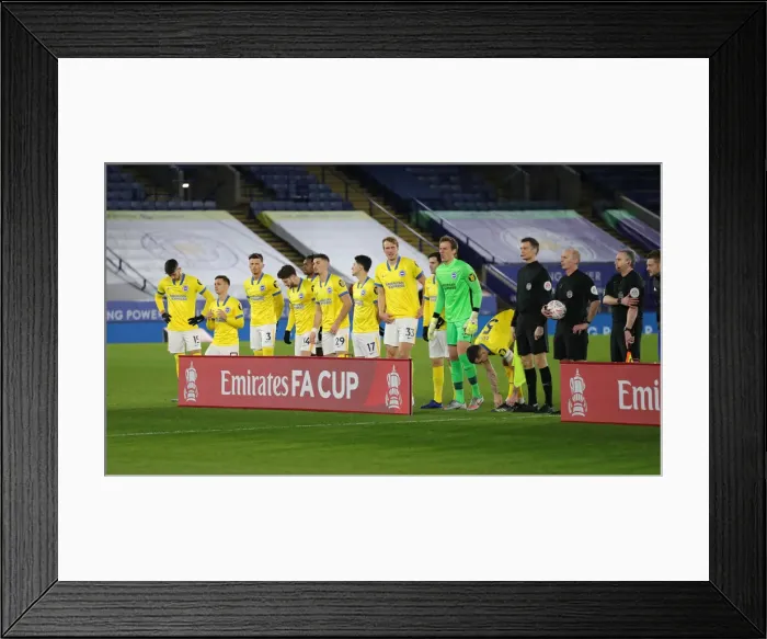 Framed Print : Leicester City v Brighton and Hove Albion Emirates FA Cup 10FEB21 Framed Print : Leicester City v Brighton and Hove Albion Emirates FA Cup 10FEB21