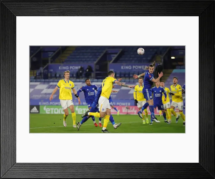 Framed Print : FA Cup Fifth Round: Leicester City vs. Brighton and Hove Albion - Intense Clash at The King Power Stadium (10FEB21) Framed Print : FA Cup Fifth Round: Leicester City vs. Brighton and Hove Albion - Intense Clash at The King Power Stadium (10FEB21)