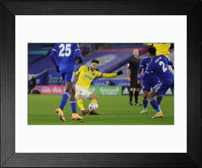 Framed Print : FA Cup Showdown: Leicester City vs. Brighton and Hove Albion (10FEB21) Framed Print : FA Cup Showdown: Leicester City vs. Brighton and Hove Albion (10FEB21)