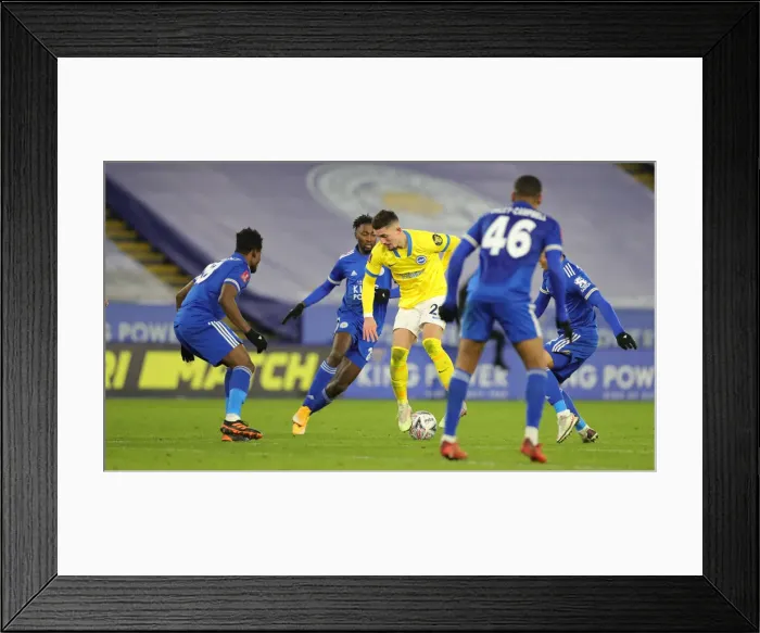 Framed Print : FA Cup Clash: Leicester City vs. Brighton & Hove Albion - 10FEB21 Framed Print : FA Cup Clash: Leicester City vs. Brighton & Hove Albion - 10FEB21
