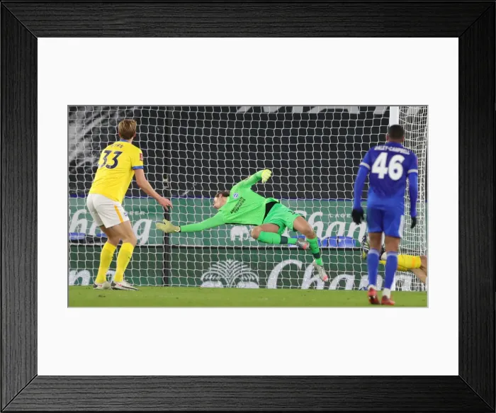 Framed Print : FA Cup Fifth Round Showdown: Leicester City vs. Brighton and Hove Albion at The King Power Stadium (10FEB21) Framed Print : FA Cup Fifth Round Showdown: Leicester City vs. Brighton and Hove Albion at The King Power Stadium (10FEB21)