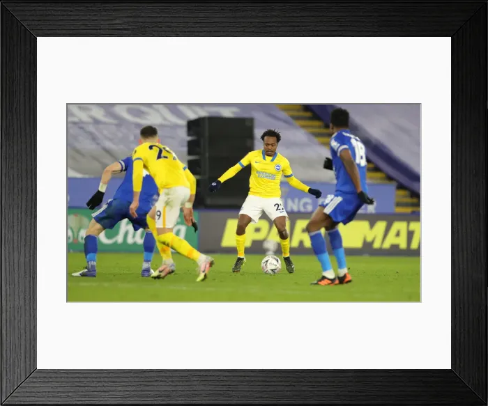Framed Print : FA Cup Fifth Round Showdown: Leicester City vs. Brighton and Hove Albion at The King Power Stadium (10FEB21) Framed Print : FA Cup Fifth Round Showdown: Leicester City vs. Brighton and Hove Albion at The King Power Stadium (10FEB21)