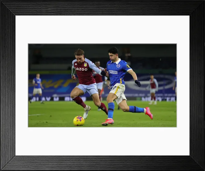Framed Print : Intense Premier League Showdown: Brighton & Hove Albion vs. Aston Villa (13FEB21) Framed Print : Intense Premier League Showdown: Brighton & Hove Albion vs. Aston Villa (13FEB21)