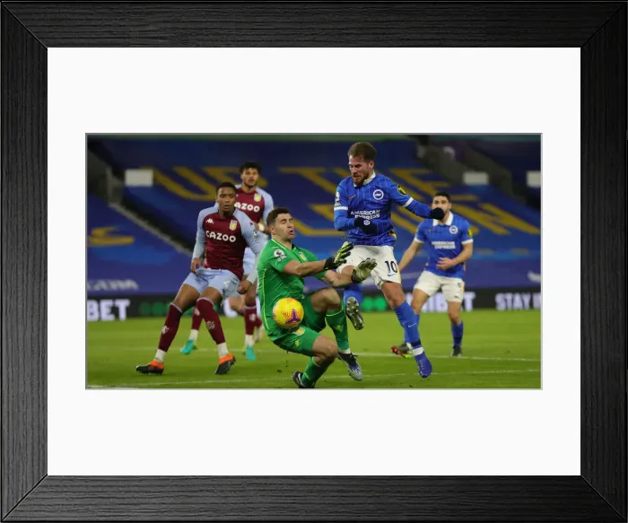 Framed Print : Intense Premier League Showdown: Brighton & Hove Albion vs. Aston Villa (13FEB21) Framed Print : Intense Premier League Showdown: Brighton & Hove Albion vs. Aston Villa (13FEB21)