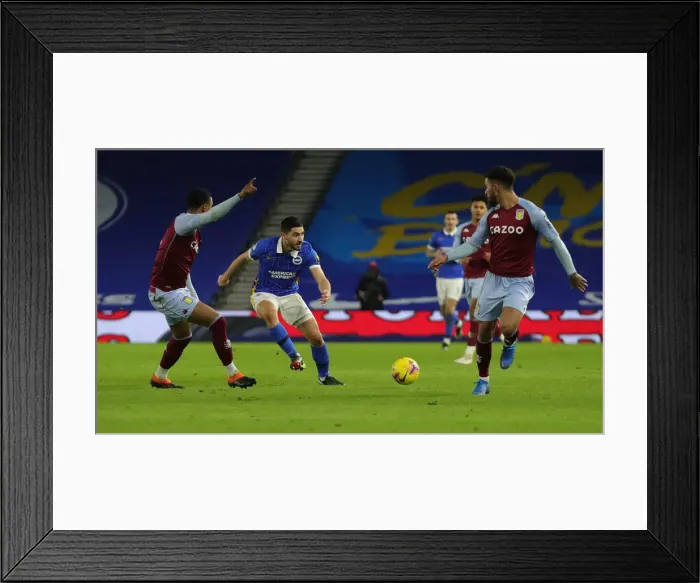 Framed Print : Intense Premier League Showdown: Brighton & Hove Albion vs. Aston Villa (13FEB21) Framed Print : Intense Premier League Showdown: Brighton & Hove Albion vs. Aston Villa (13FEB21)