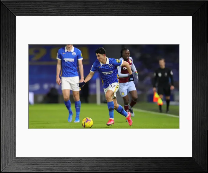 Framed Print : Brighton and Hove Albion vs. Aston Villa: A 13FEB21 Premier League Battle at American Express Community Stadium Framed Print : Brighton and Hove Albion vs. Aston Villa: A 13FEB21 Premier League Battle at American Express Community Stadium