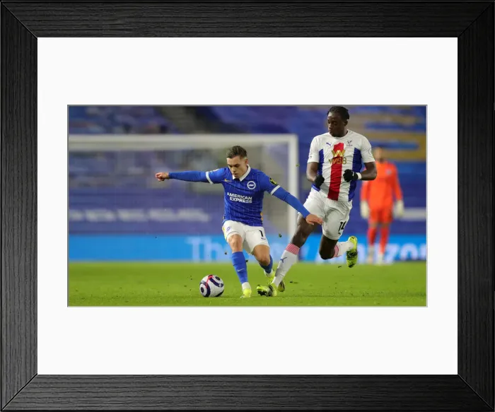 Framed Print : Intense Premier League Clash: Brighton & Hove Albion vs. Crystal Palace (22FEB21) Framed Print : Intense Premier League Clash: Brighton & Hove Albion vs. Crystal Palace (22FEB21)