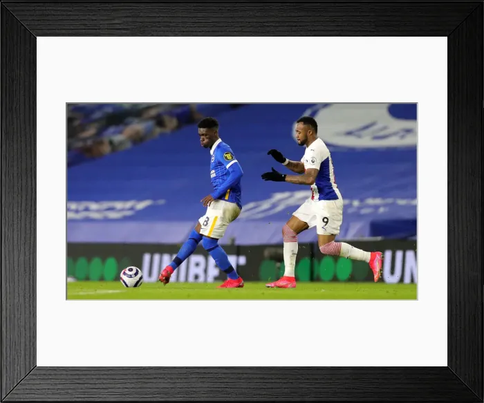 Framed Print : Brighton vs. Crystal Palace: Intense Clash in the Premier League (22FEB21) Framed Print : Brighton vs. Crystal Palace: Intense Clash in the Premier League (22FEB21)