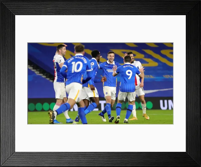 Framed Print : Intense Premier League Showdown: Brighton & Hove Albion vs. Crystal Palace (22FEB21) Framed Print : Intense Premier League Showdown: Brighton & Hove Albion vs. Crystal Palace (22FEB21)