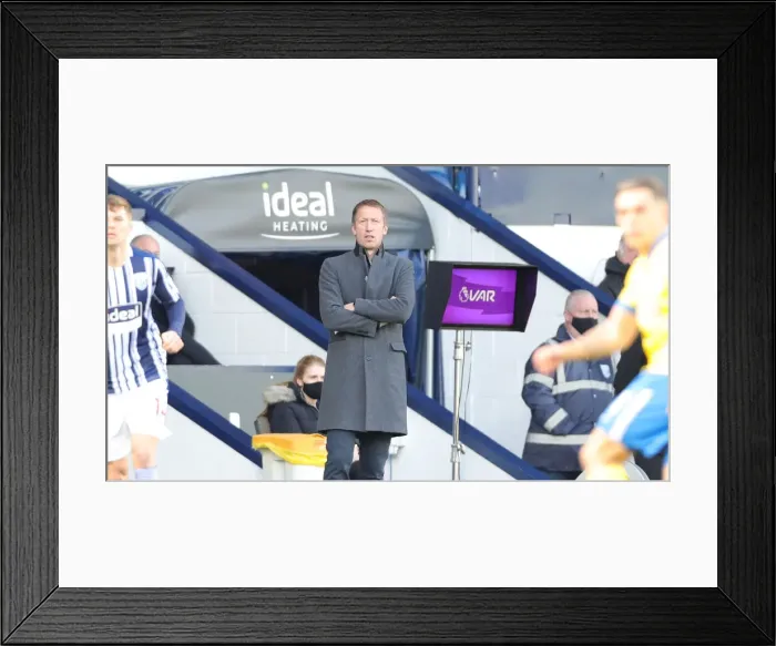 Framed Print : Premier League Showdown: West Bromwich Albion vs. Brighton and Hove Albion (27FEB21) Framed Print : Premier League Showdown: West Bromwich Albion vs. Brighton and Hove Albion (27FEB21)